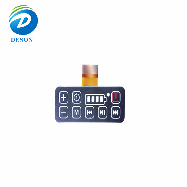 Deson Pc Pet Smart Electronic Matrix Control Panel Monolithic Expansion Key Membrane Switch single membrane switch metal