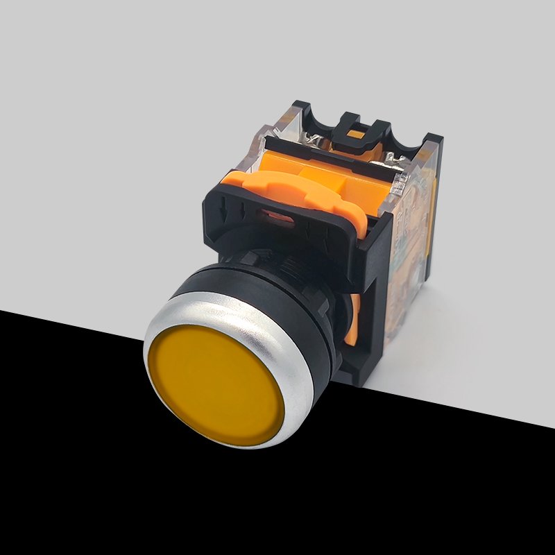 Wholesale Self-Locking Push Button Switches No Nc Push Button switch Flat Head Design For Machine Start Working