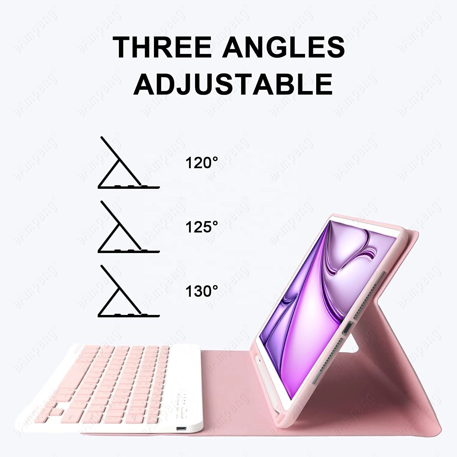 2024 New Custom Language Detachable Rechargeable Magnetic Wireless Keyboard Cover Case For iPad Air 13 2024 Case Keyboard