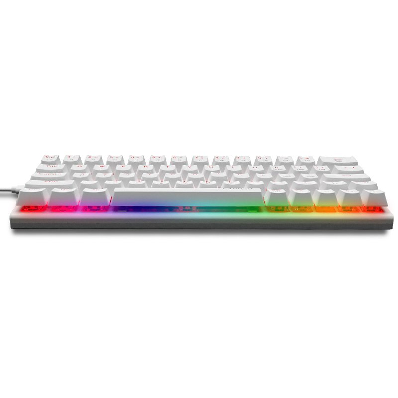 Wired 60% Mechanical Gaming Keyboard RGB Backlit Hot-Swappable Brown Switch White Mechanical Gaming Gamer Keyboard