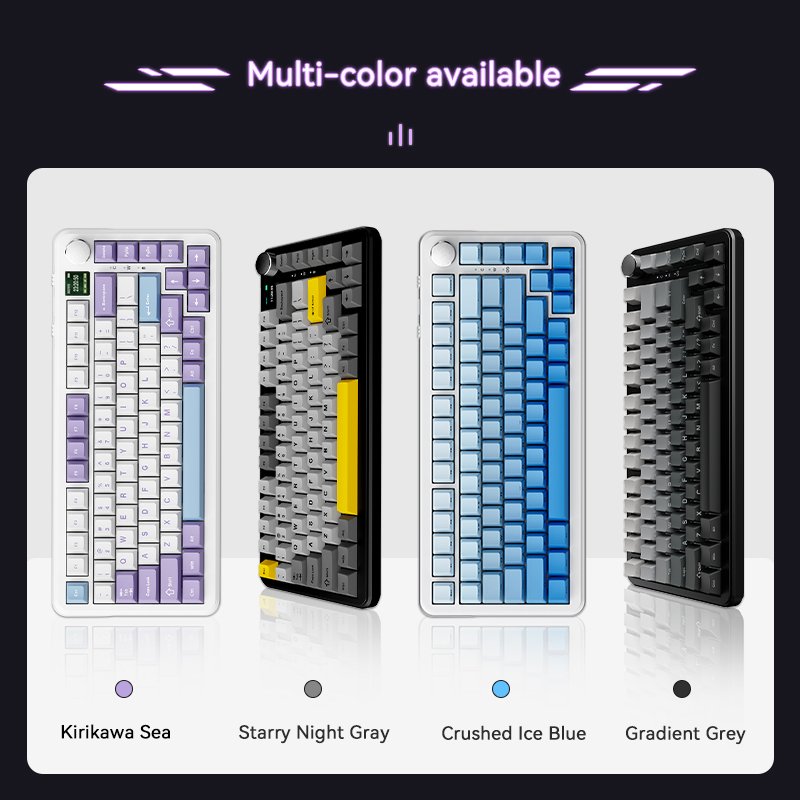New Arrived Ajazz AK820MAX Magnetic Switch BT Wired USB RGB 2.4G Wireless Mechanical Gaming keyboard