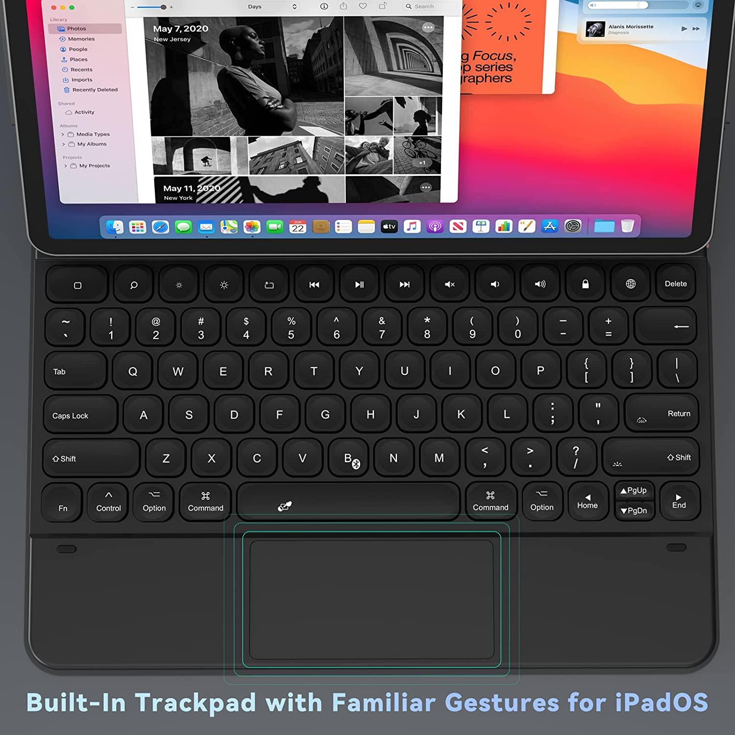 Custom 60% Copy Paste Mini Magic Ergonomic Shockproof Spanish BT Wireless Case Tablet Keyboard For lPad Pro 12.9 inch