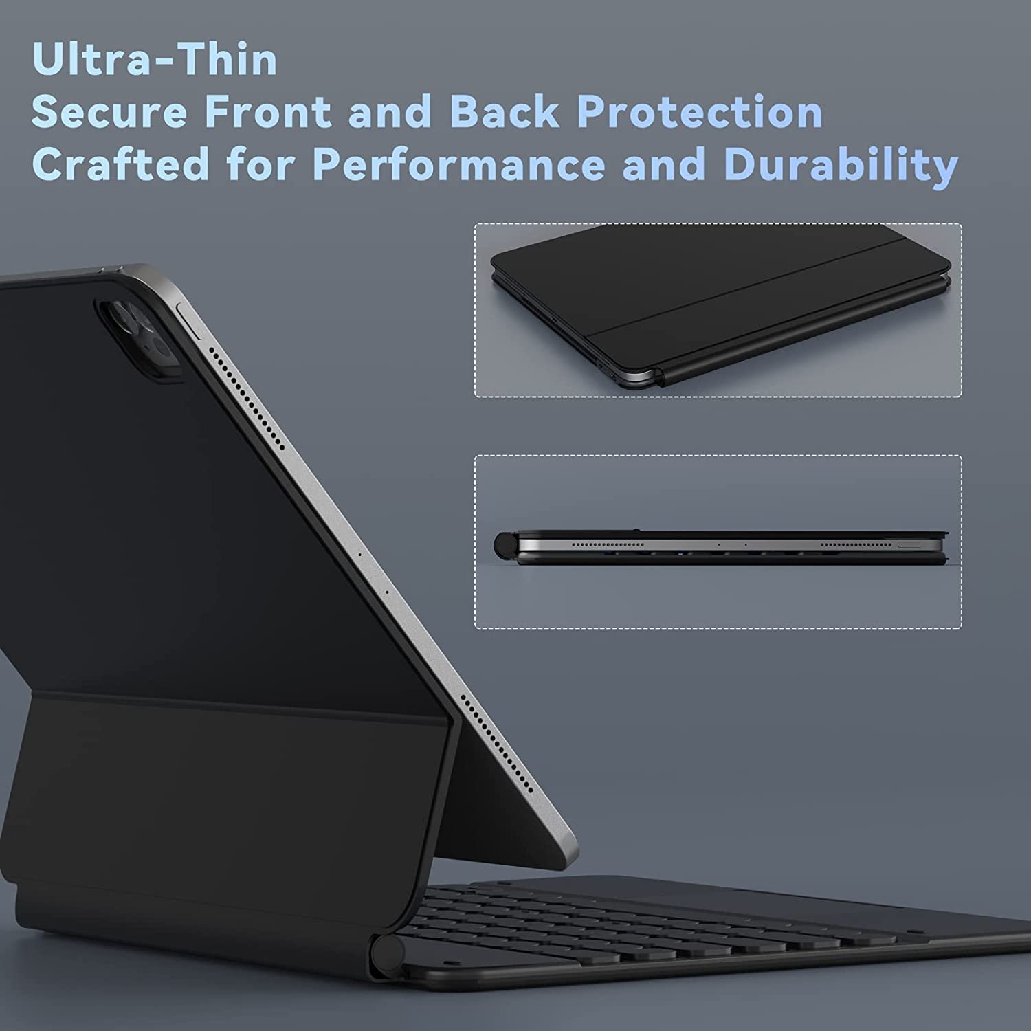 Custom 60% Copy Paste Mini Magic Ergonomic Shockproof Spanish BT Wireless Case Tablet Keyboard For lPad Pro 12.9 inch