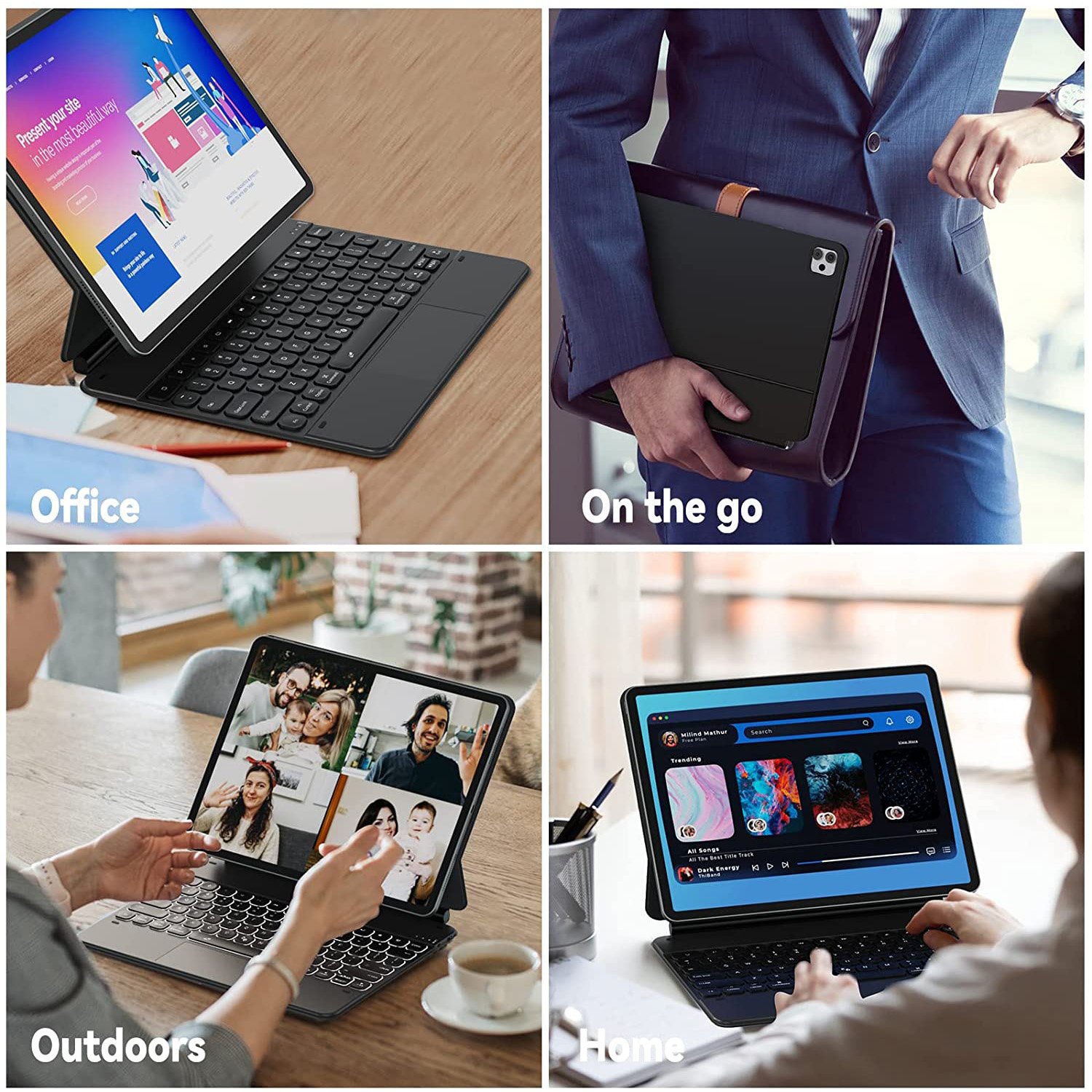 Custom 60% Copy Paste Mini Magic Ergonomic Shockproof Spanish BT Wireless Case Tablet Keyboard For lPad Pro 12.9 inch