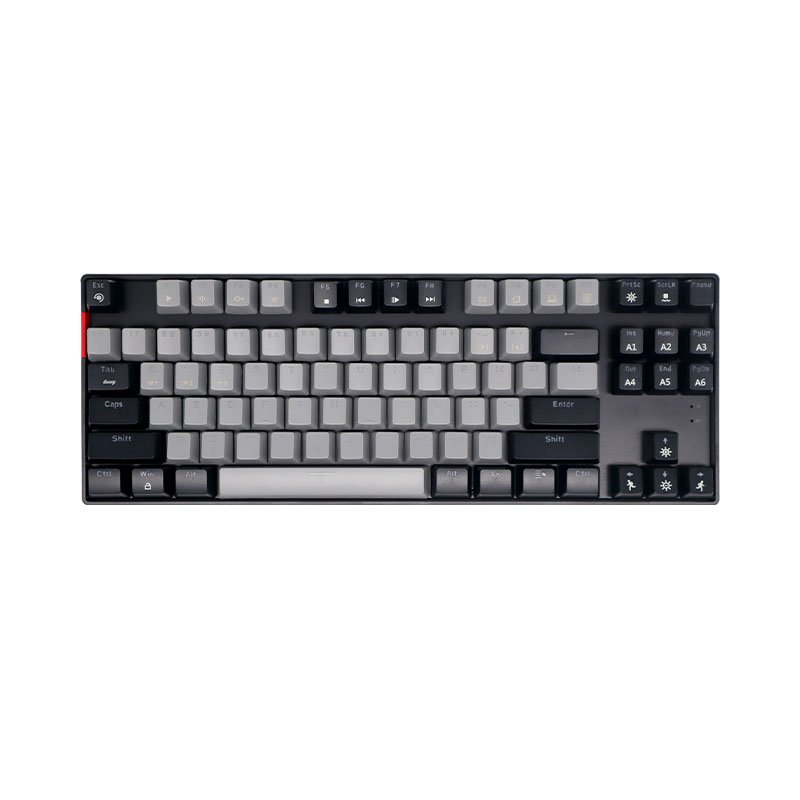gaming keyboard mechanical 2.4Ghz/ BT/USB-C Wired RGB 87 Keys Keyboard, 3-Layer Foam, Hot Swappable PCB, Red Switch