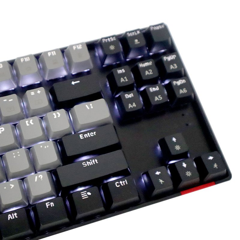 gaming keyboard mechanical 2.4Ghz/ BT/USB-C Wired RGB 87 Keys Keyboard, 3-Layer Foam, Hot Swappable PCB, Red Switch