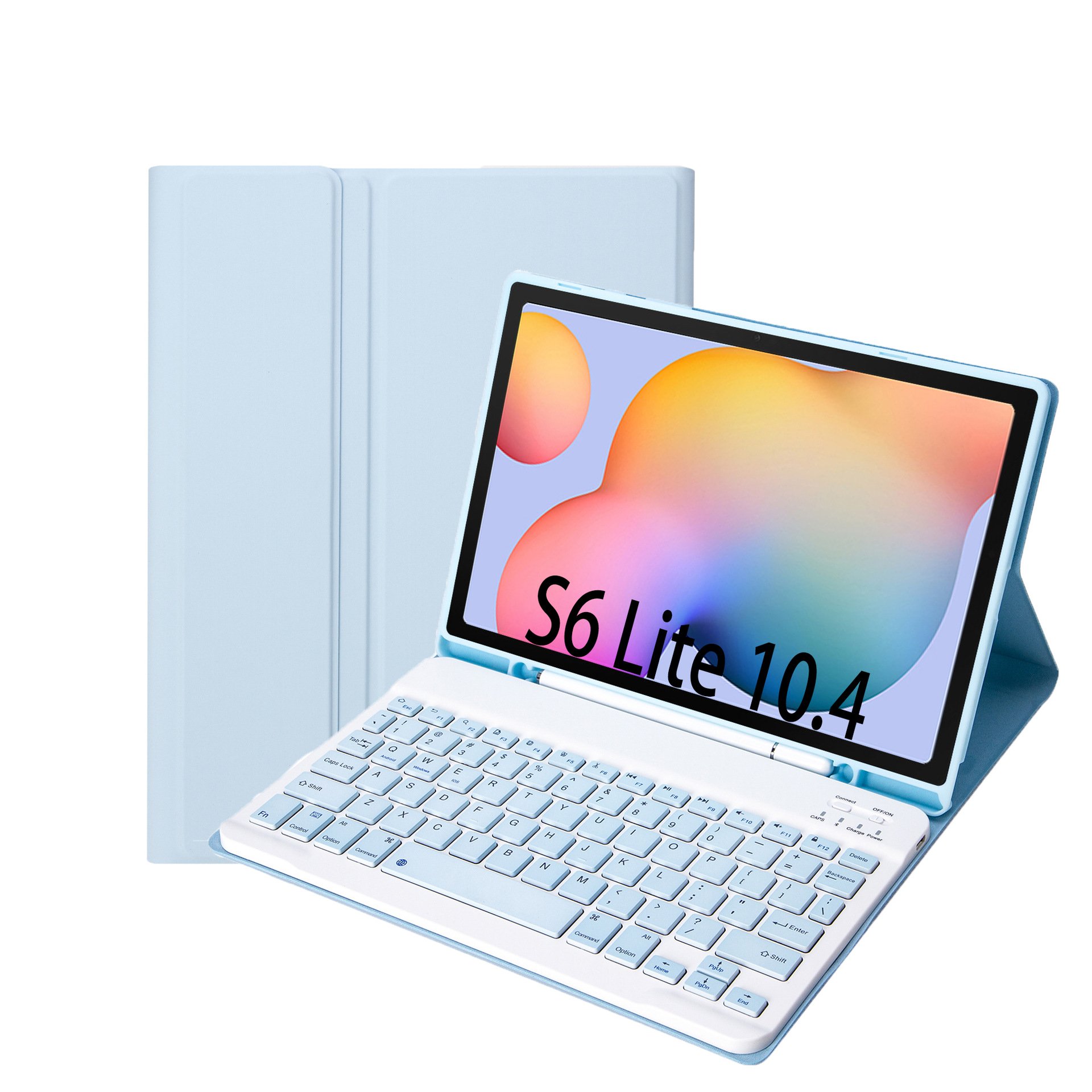 Suitable for Samsung tablet p615 Leather Case s6lite Bluetooth keyboard a8 Protective shell s7 Magnetic pen slot mouse 11 Inch
