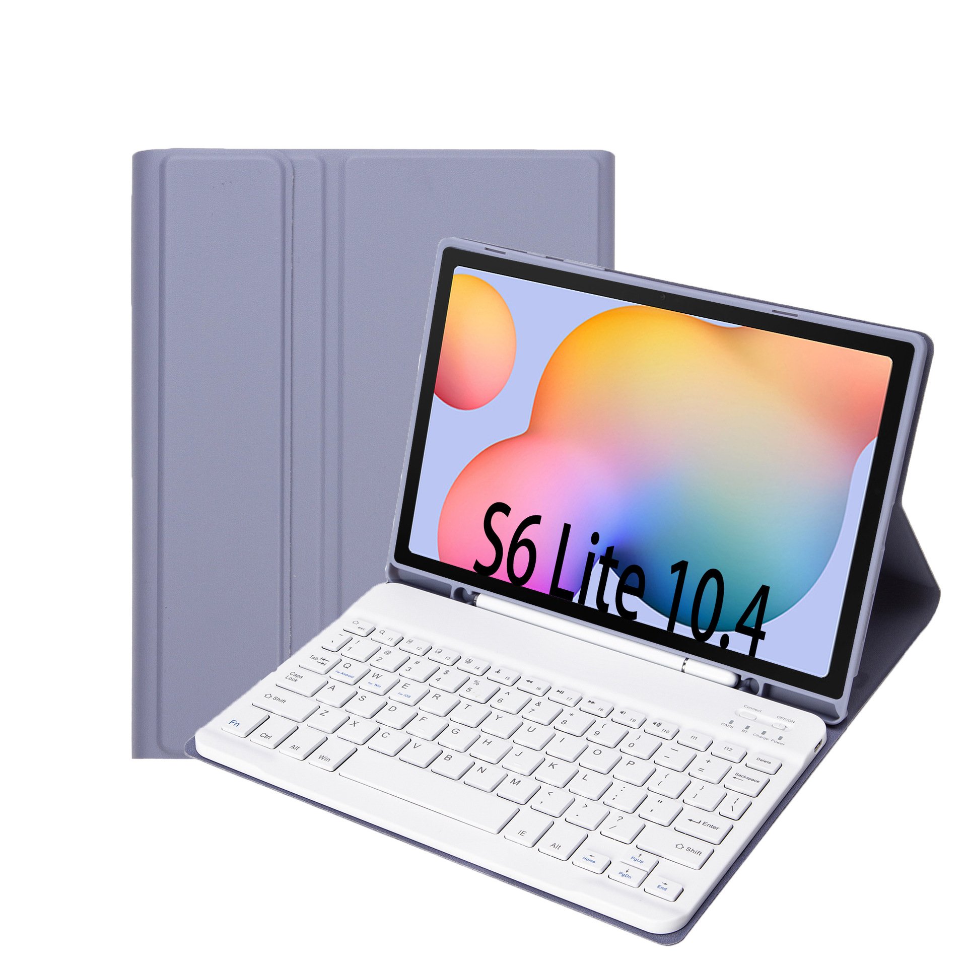 Suitable for Samsung tablet p615 Leather Case s6lite Bluetooth keyboard a8 Protective shell s7 Magnetic pen slot mouse 11 Inch