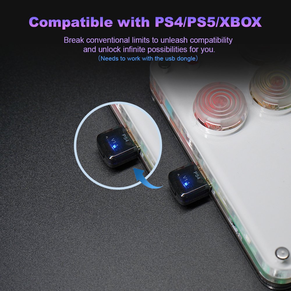 Mini Hitbox WASD SOCD Fighting Stick SallyBox LED Light Controller Game Controller for PC/PS3/PS4/PS5/XBOX/Switch/Android