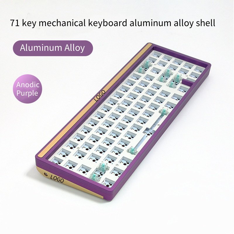 Metal keyboard factory custom 100%/80%/60% CNC mechanical game aluminum keyboard case cnc keyboard kits service