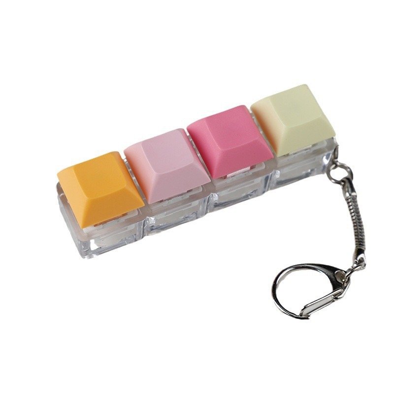 Custom DIY Switches Mechanical Keyboard Tactile Key Keycap Switch Tester Keychain decompress tool toys