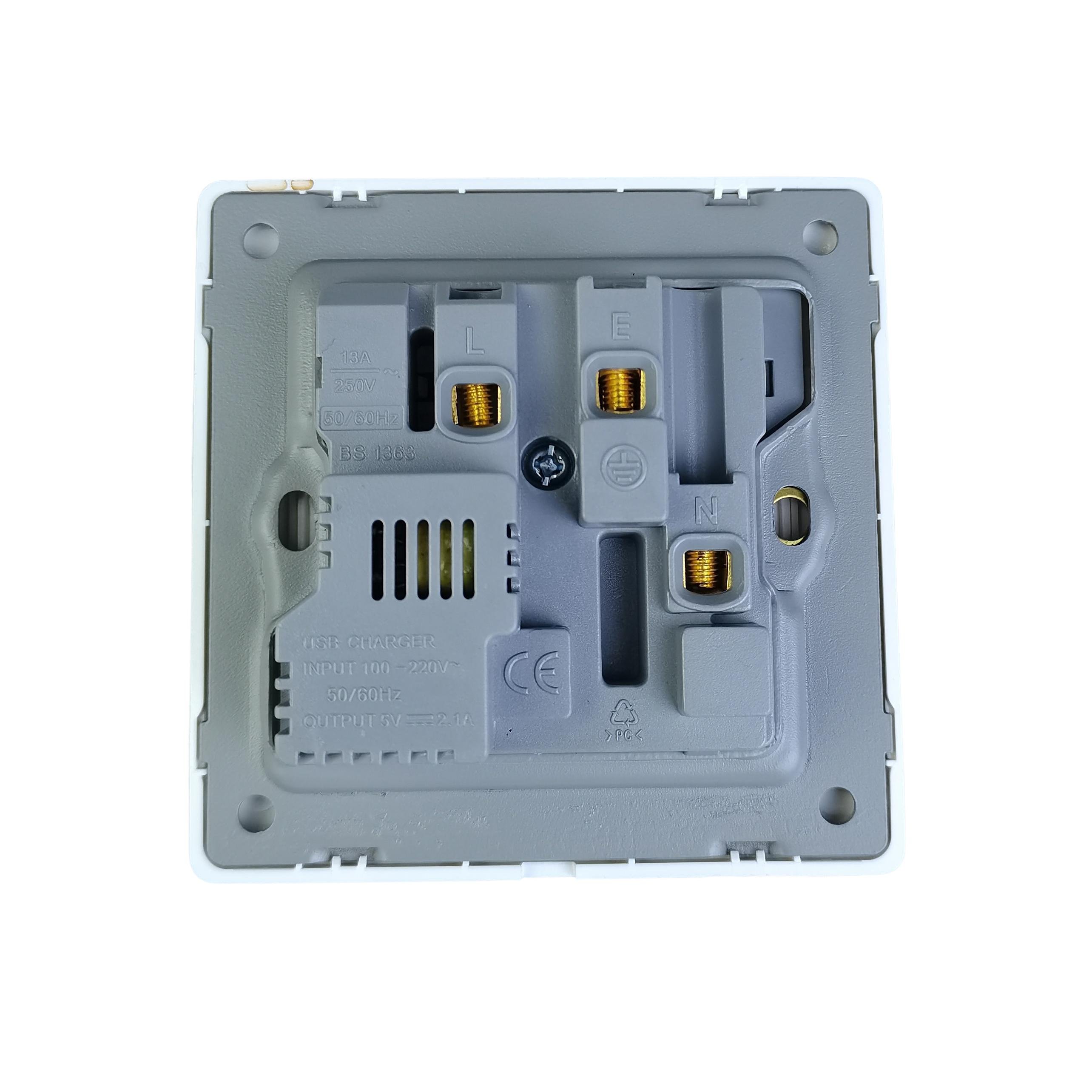 Wall Smart Switch Gang Electrical And Socket Glass Brass Panel Power Window Luxury Battery Disconnect Wall Switch Hidden Camera