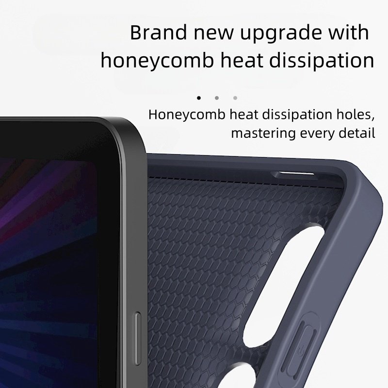 Keyboard Case for iPad Air4 & Air5 10.9'' Magnetic Shockproof Fashionable Silicon & PU Compatible iPad Pro 11 10th Generation