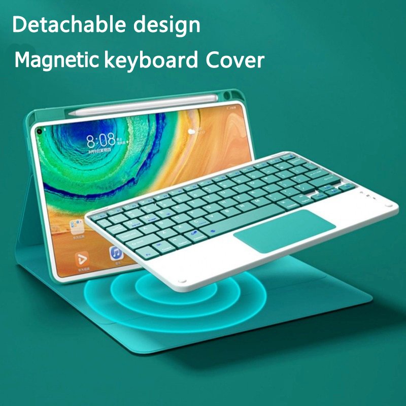 For Samsung Galaxy Tablet S9 Plus Case with Keyboard X810 X816B X818U Magnetic Teclado Funda For Galaxy Tab S9 Plus 12.4 Cover