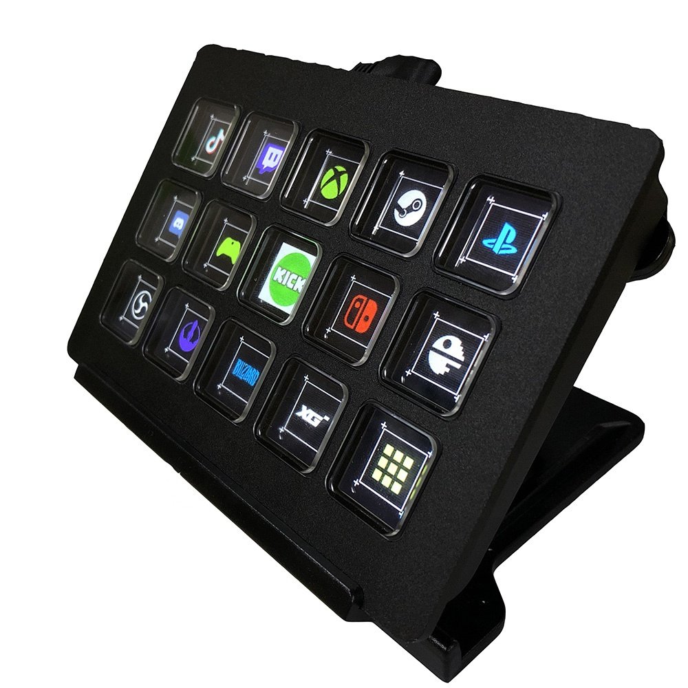 Amazons Hot selling cheapest 15-key custom macro Multifunctional Game Keyboard to control your apps and tools like Stream Deck