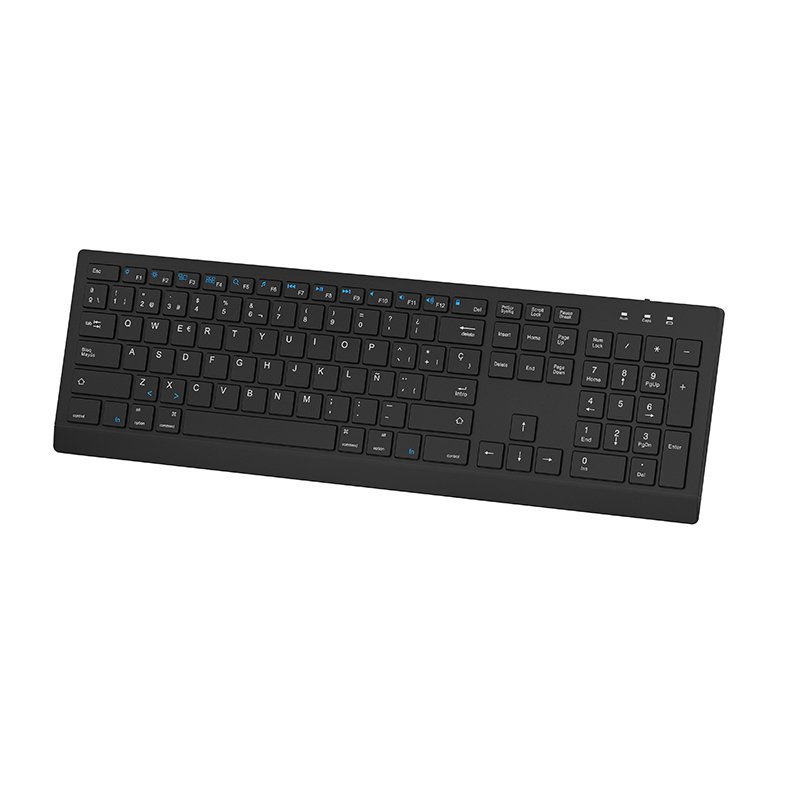 Factory Direct Scissor Switch Keyboard Portable 2.4G Wireless Keyboard Type-C Rechargeable Keyboard for Windows Laptop Tablet