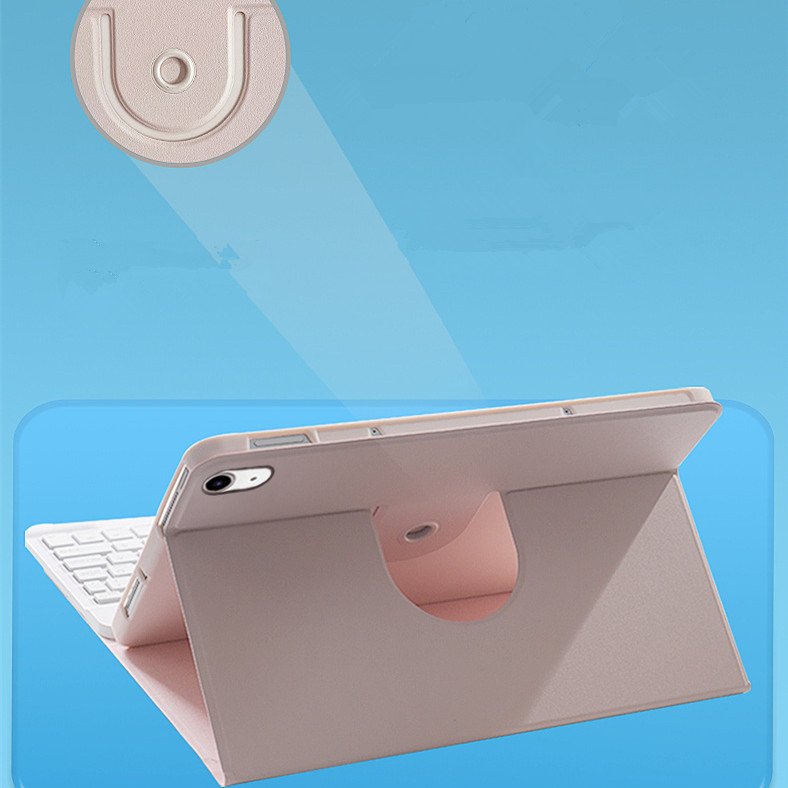 360 degree Rotataion Smart PU TPU Tablet Keyboard Case Cover For iPad 7/8/9 10.2" Air3 Pro Air4/5 10.9" Pro 11" iPad 10th 10.9"