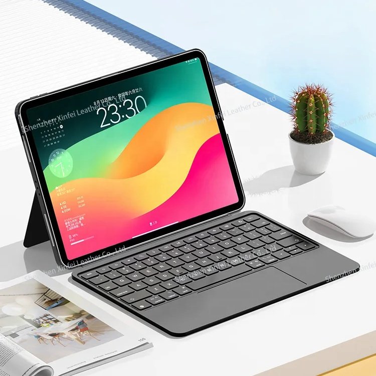 Smart Keyboard Cover Magnetic Separation Rotate Support With Backlight And Touchpad For Ipad Pro 11 12.9 Inches