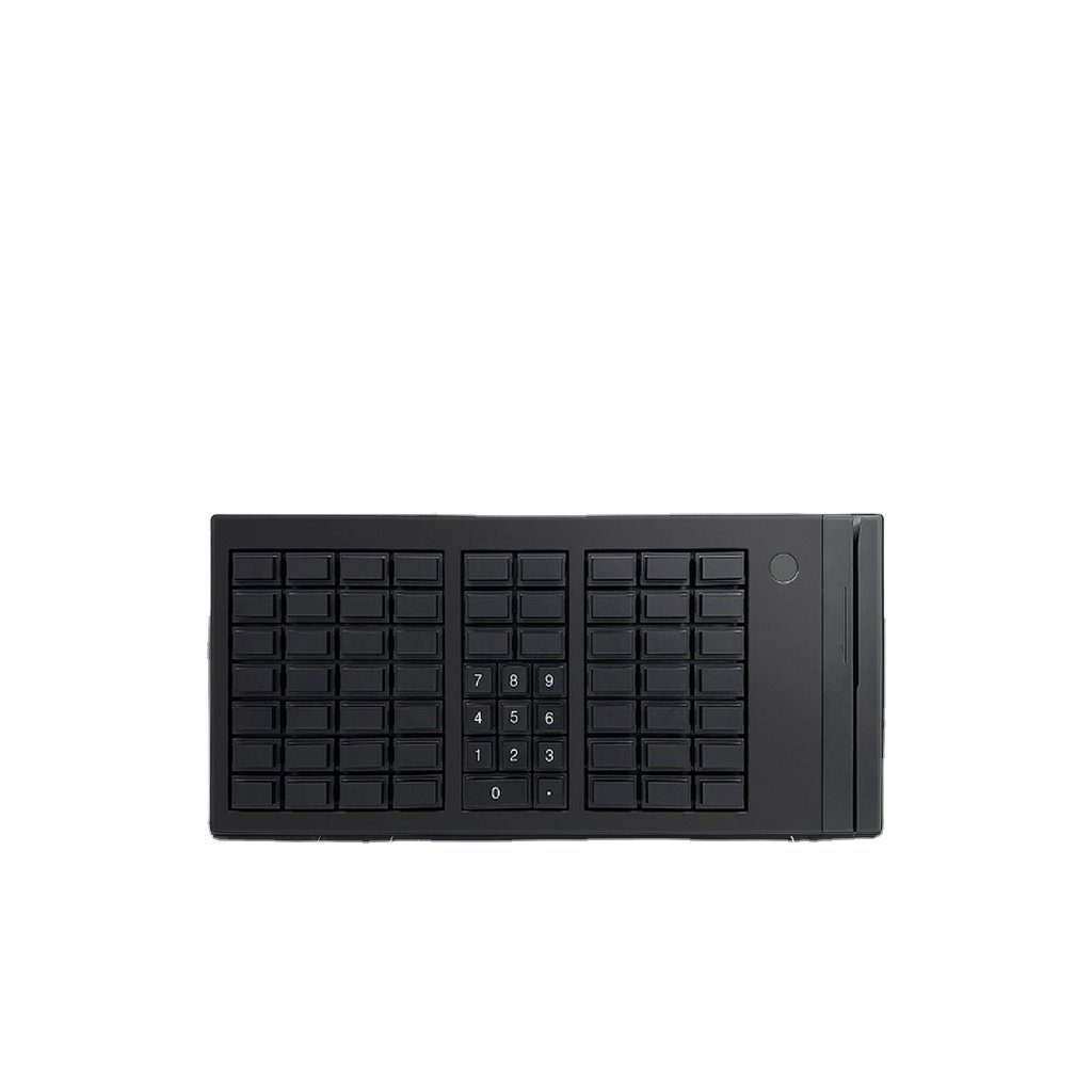 Professional Mini USB Wired POS Cash Register Keyboard Programmable Switch with Magnetic Card Reader