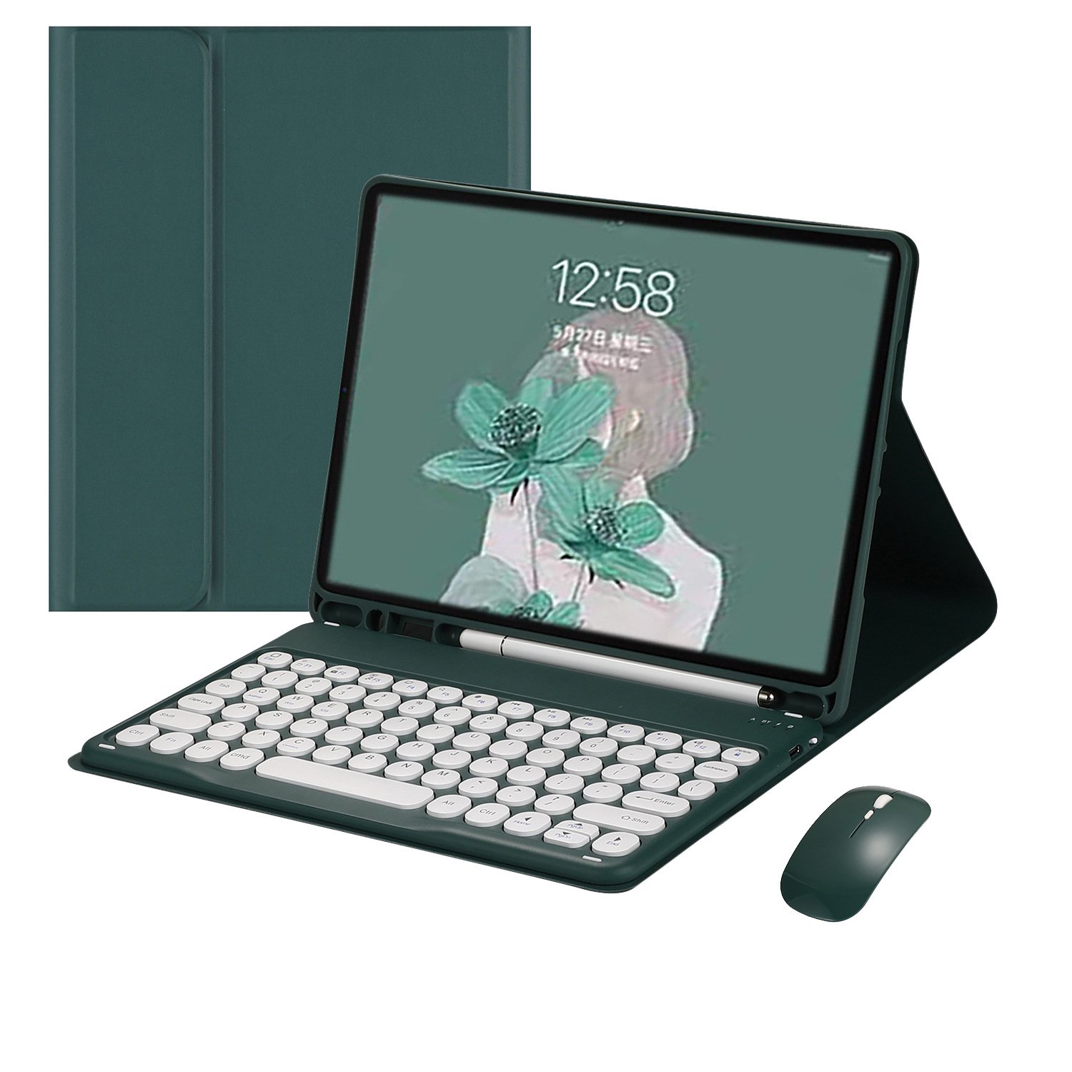 Factory Wholesale Shockproof Magnetic Keyboard Case with Pencil Holder Compatible with iPad 10.2 7th 8th 9th Generation Cases