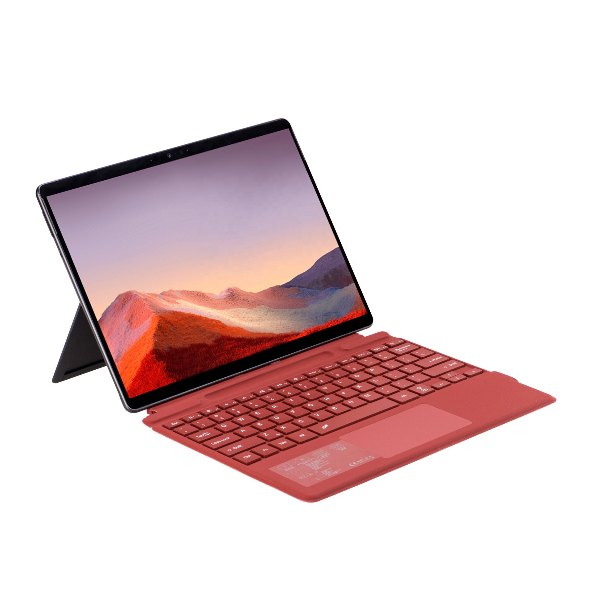 Light weight wireless keyboard case for Microsoft Surface Pro 8 9 X 10 magic backlit touchpad keyboard cover with pen slot