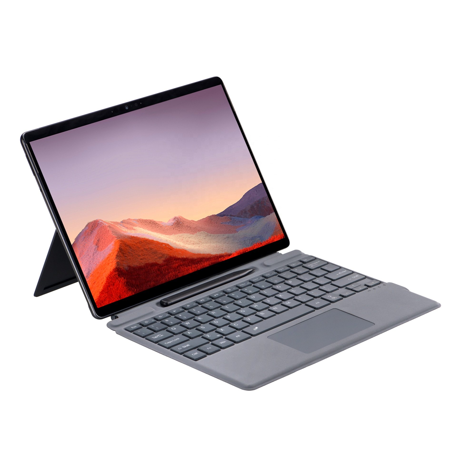 Light weight wireless keyboard case for Microsoft Surface Pro 8 9 X 10 magic backlit touchpad keyboard cover with pen slot