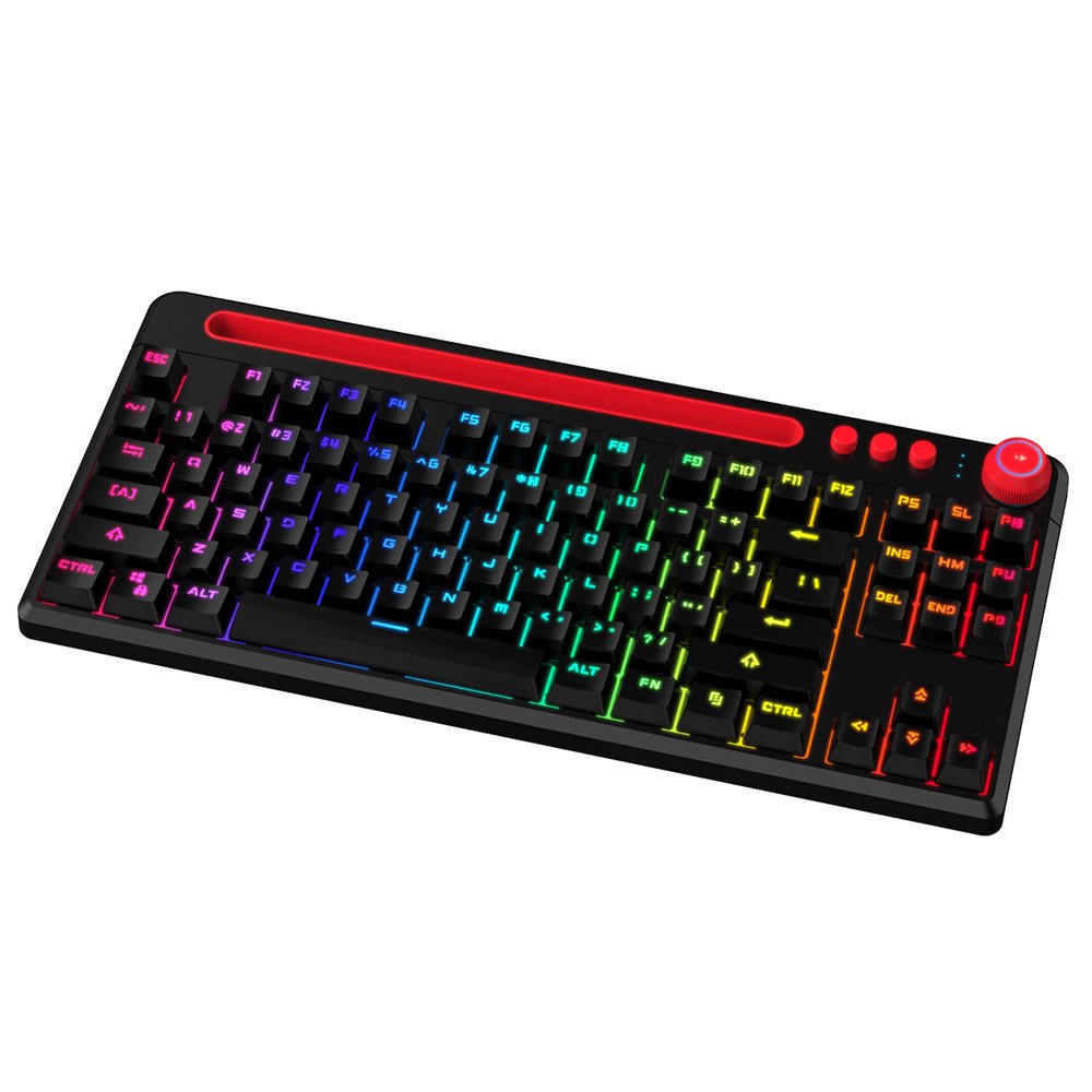 OUSAID DK870 Wireless Hot-swappable OEM Height PBT Keycaps Dual-mode Mechanical Keyboard