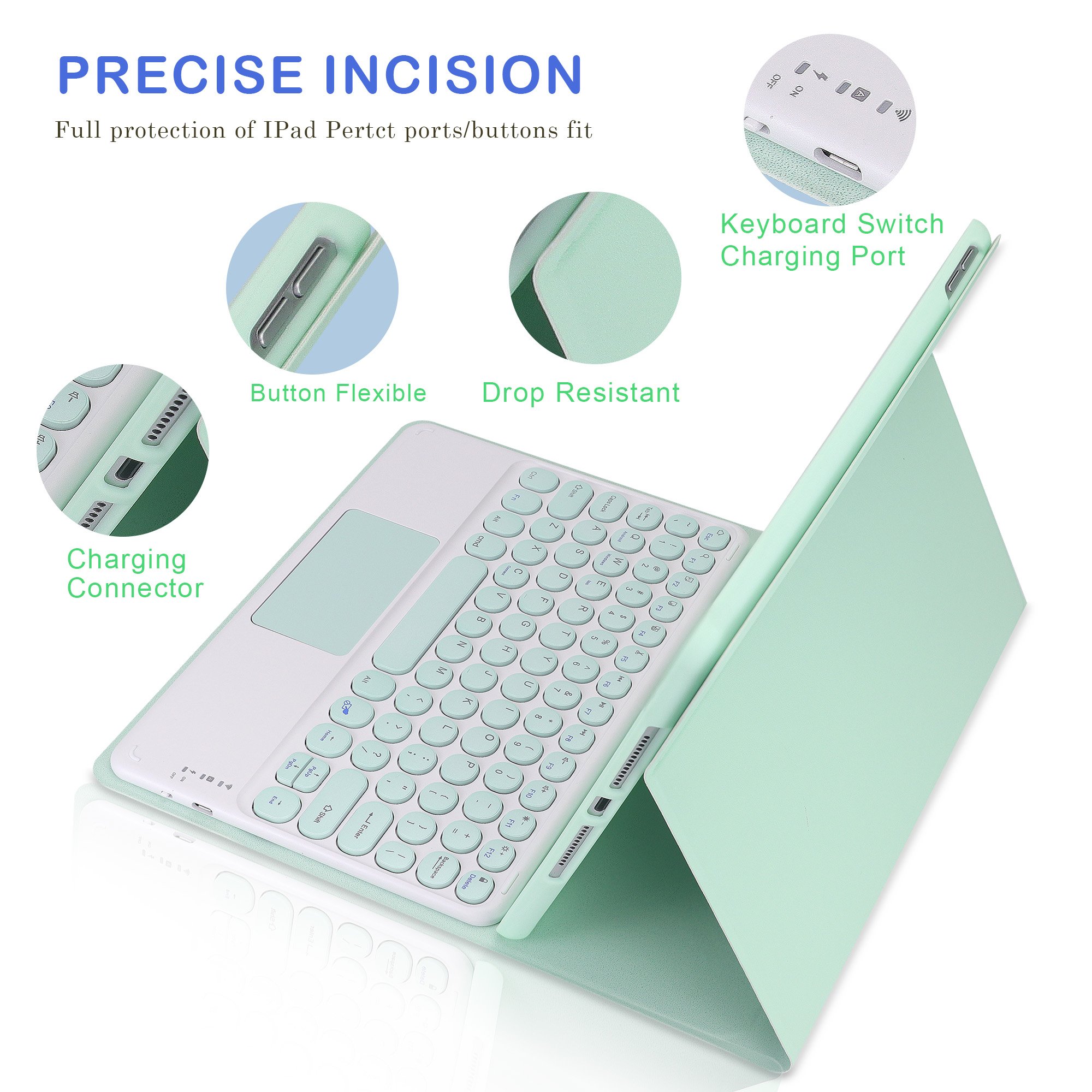 Mini 6 Pencil Holder Backlight Keyboard Covers Tablet Cover Backlit With Touchpad Keyboard Case For Ipad Air 10.9 4