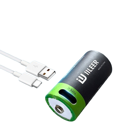 Good Quality 1850mWh CR123A USB TYPE-C Rechargeable USB Battery 3.7V 500mAh Li-ion Battery for Flashlight