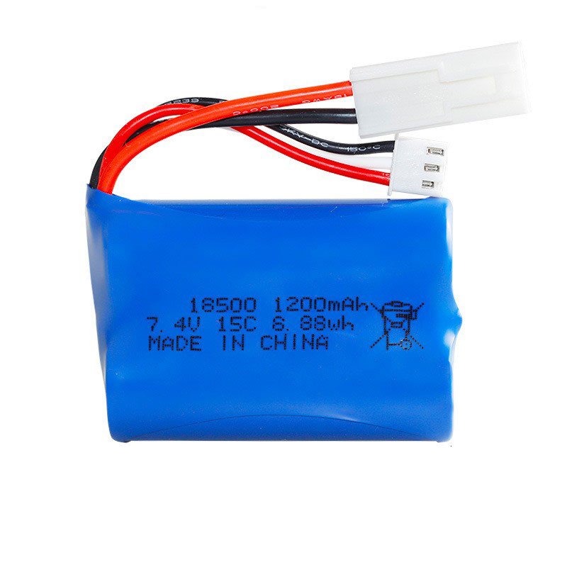 OEM 18500 2S1P Cylindrical Battery Pack 7.4V 1200mAh 15C Rate Lisocl2 Li-ion Battery 7.4v 8.88WH For consumer electronics