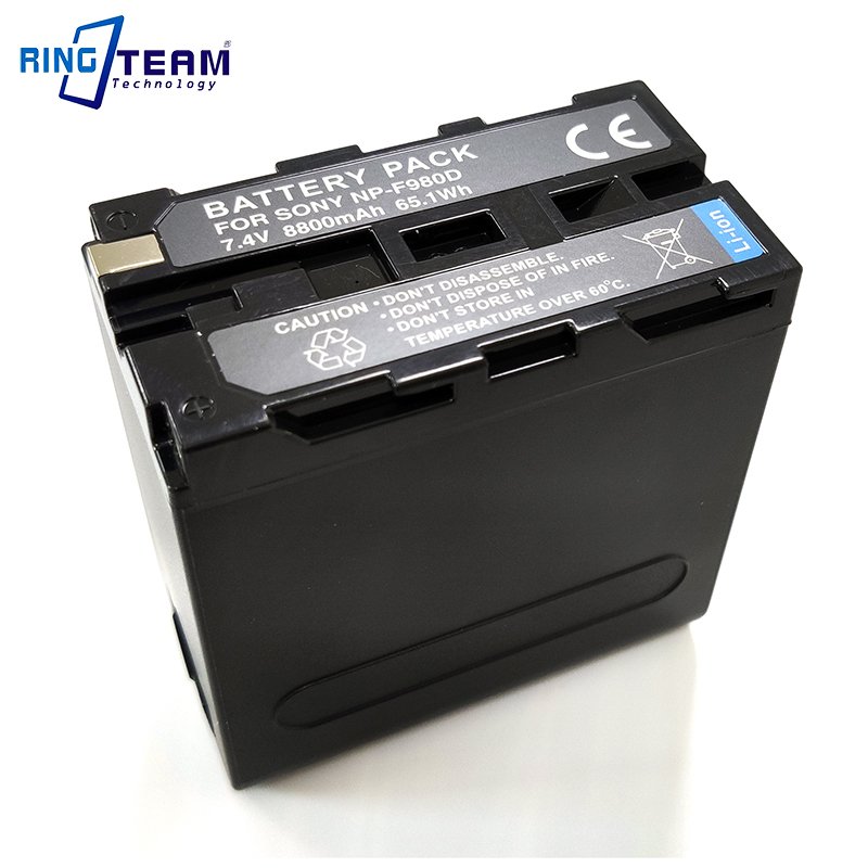 7.4V 8800mah NP-F980D Digital Battery for Sony Ax 700 Battery Pack USB Port & DC Camera Lithium Ion CE FCC ROHS