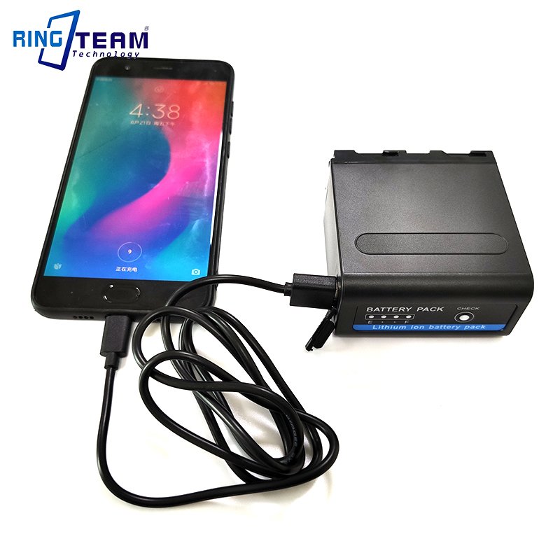 7.4V 8800mah NP-F980D Digital Battery for Sony Ax 700 Battery Pack USB Port & DC Camera Lithium Ion CE FCC ROHS
