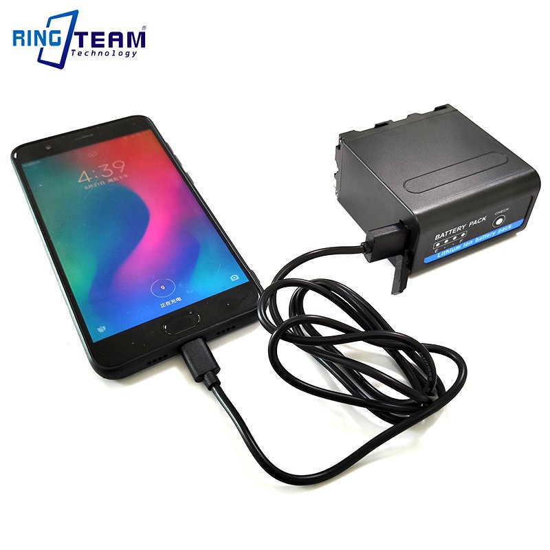 7.4V 8800mah NP-F980D Digital Battery for Sony Ax 700 Battery Pack USB Port & DC Camera Lithium Ion CE FCC ROHS