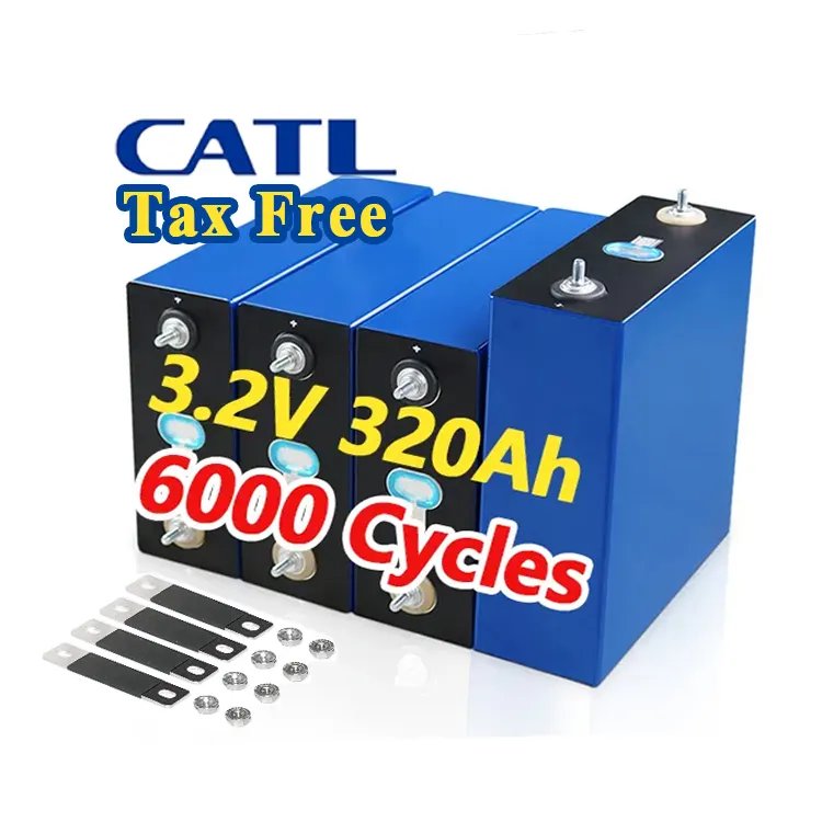 Ukraine DDP Ce Certified 300Ah Lifepo4 Akku CATL 302Ah 3.2V Lithium Prismatic Lfp Battery 12V 24V 36V 48V 72V Solar Storage Pack
