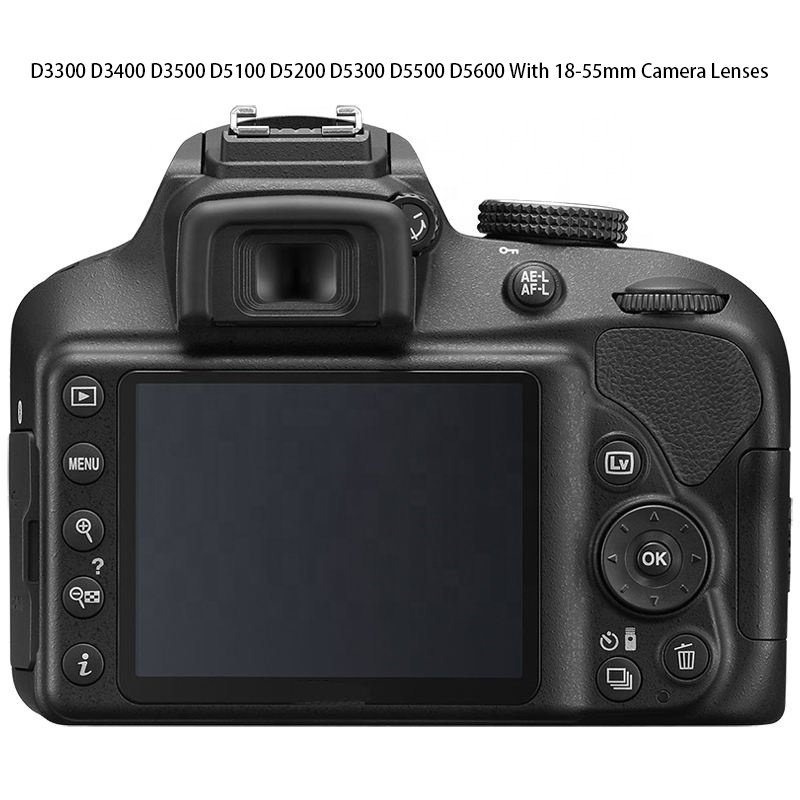 DF Wholesale Original Social Media Hot Trends Dslr Camera D3300 D3400 D3500 D5100 D5200 D5300 D5500 D5600 With 18-55mm VR Camera