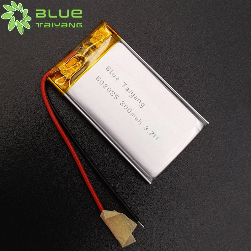 Blue Taiyang 502035 3.7v 300mah battery rechargeable smart watch bateria 300mah