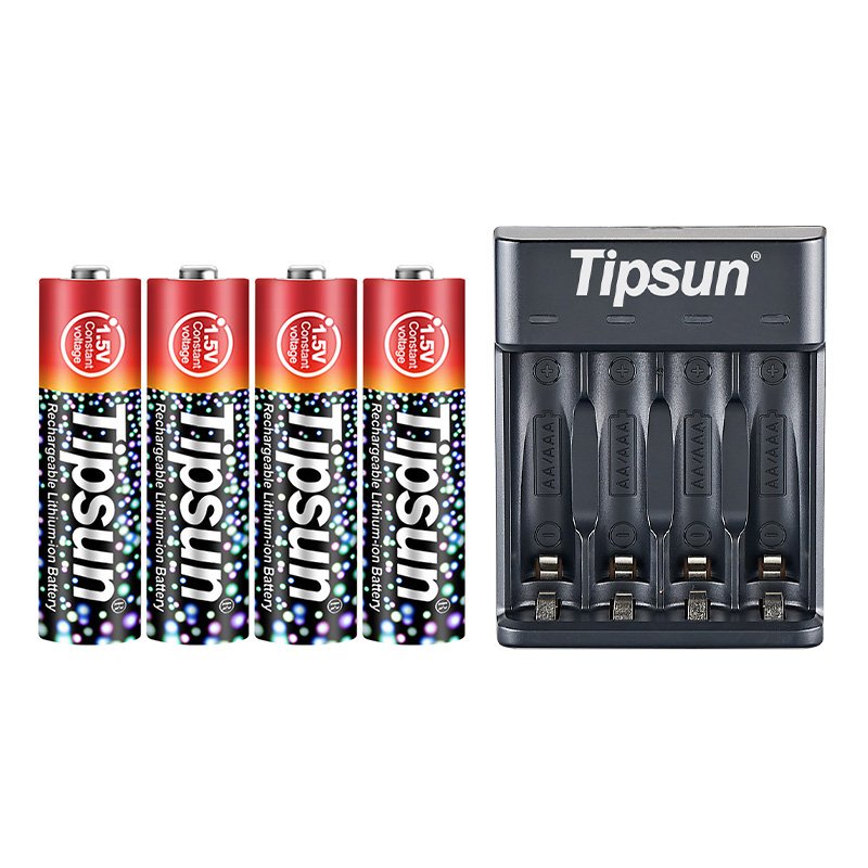 1.5v 3000mWh rechargeable lithium ion aa battery with charger