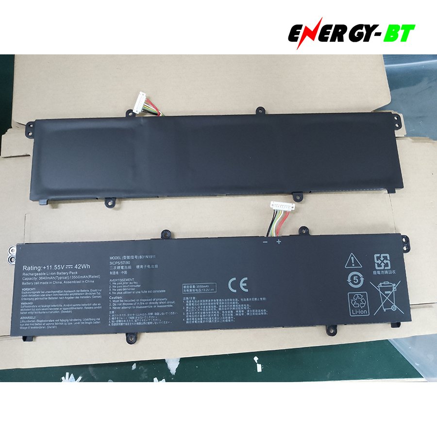 Quality Laptop battery B31N1911 C31N1911 For ASUS V4050F V4050E V4050J V4050I X1502Z M4100U 11.55V 42WH Notebook battery