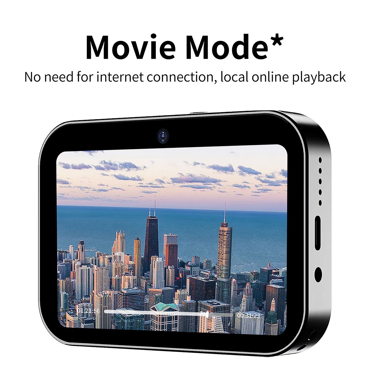 HD 4K/64MP Photo+Video Recording Movie Music CCD Flash Digital Camera 2 Lens 3.0 Touch Screen 16X Zoom Multiple Filters
