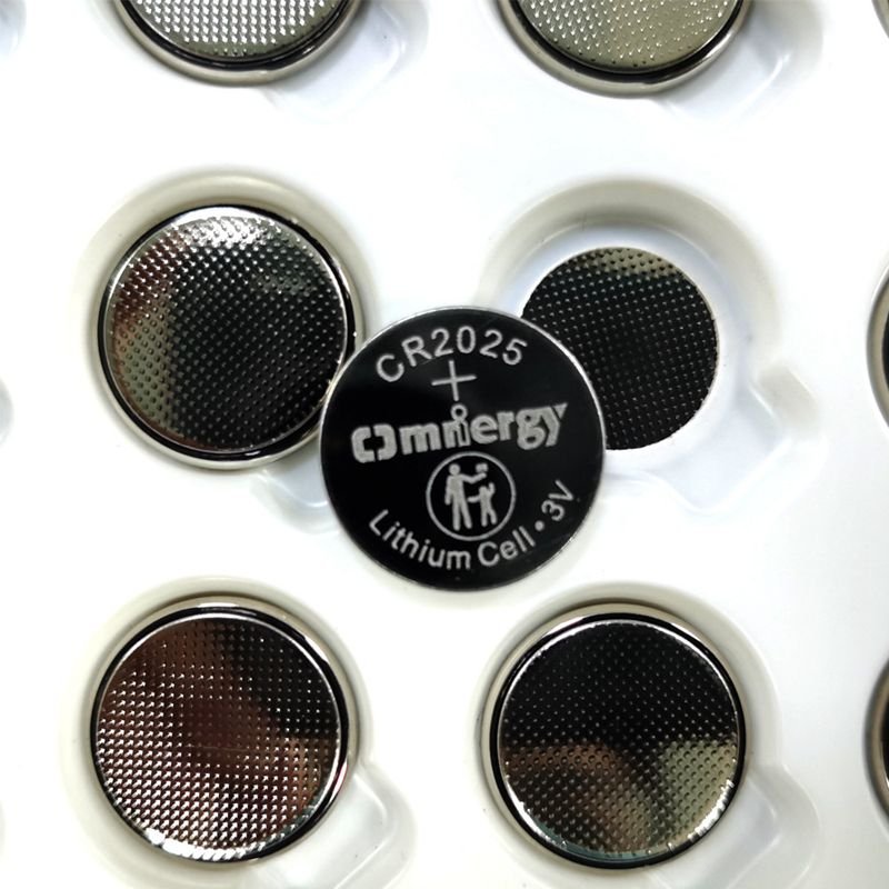 omnergy brand best cr1225 3V lithium button coin cell battery 50mAh for digital thermometer