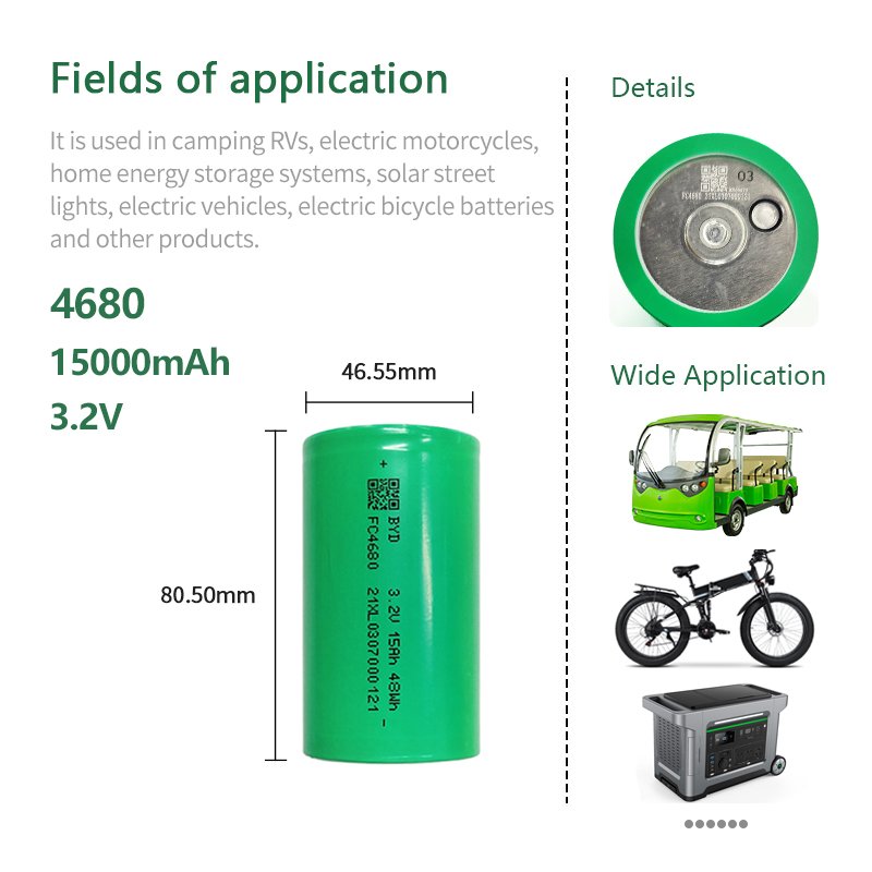 46120 25000mah 4680 15000MAH Lithium-ion Battery High capacity 15000mah 3.2V LiFePO4 Battery