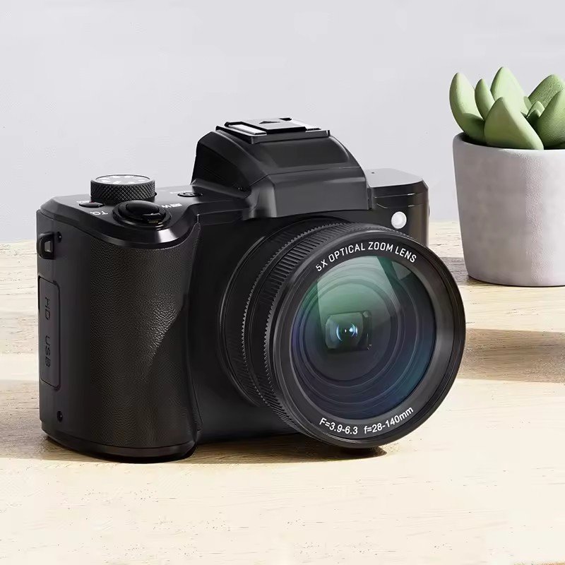 2024 New Products 5X Optical Zoom Anti-shake Dual Lens Optical Zoom 5K HD Digital Video Camera With Fill Light