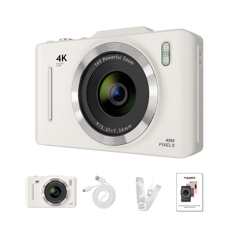2.8inch IPS Screen Face Detection Vlogging Camera Optical Zoom Telescopic Lens HD Digital Camera 4k Camcorder