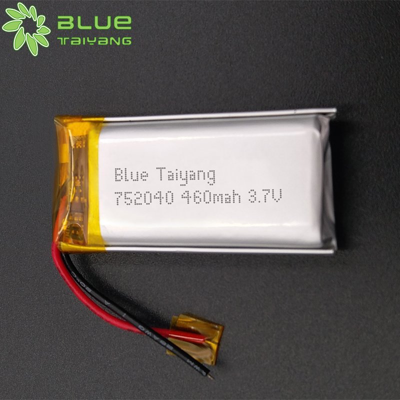 Customize 752040 smart watch battery 3.7v 450mah 460mah lipo battery