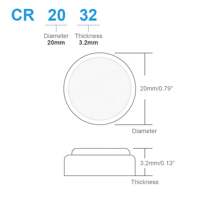 High capacity lithium coin CR2032 CR2450 CR2025 CR 2016 for watch Remote control car button battery