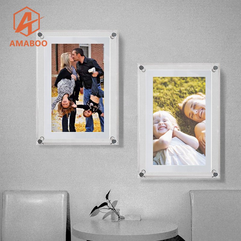 Drop shipping 5 inch Acrylic bulk digital photo frame with battery digital artwork frame