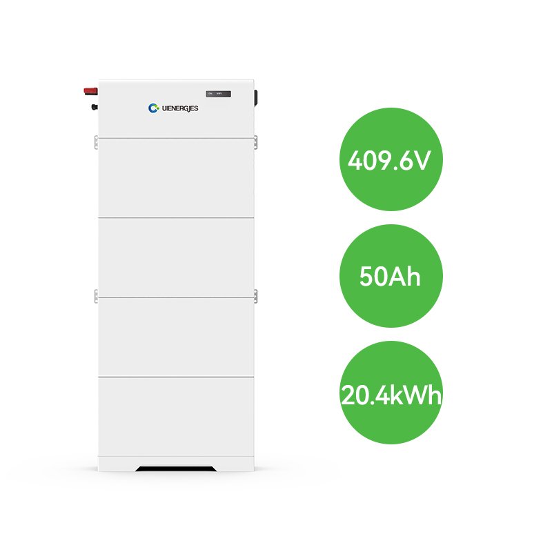 UIENERGIES EU Stock High Voltage Battery 50ah Solar Battery Storage 204.8V 256V 10KW 20KW Power System Solar