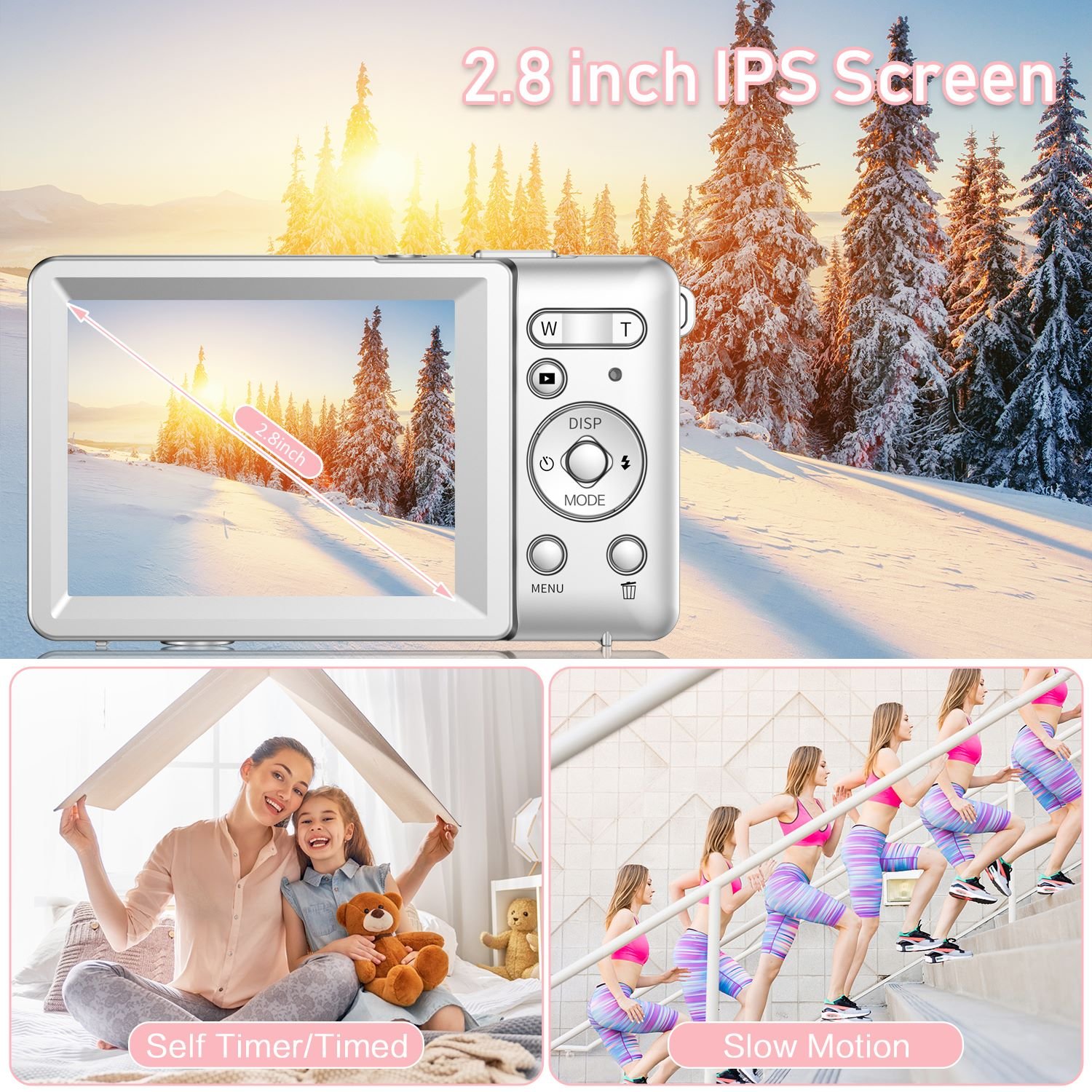 Digital Camera HD 4K 48MP Digital small Camera for Kids Compact Digital Camera mini