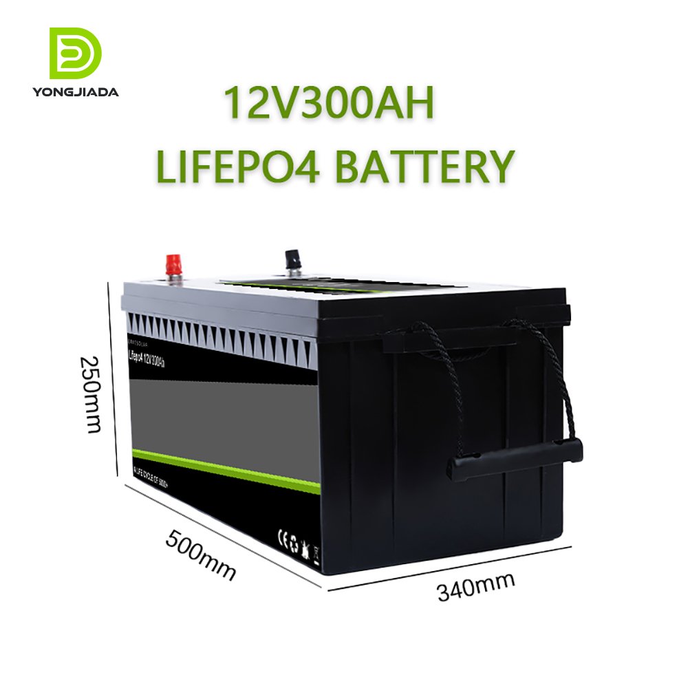 Yongjiada 12V 12.8V 24V 25.6V 50Ah 100Ah 150Ah 200Ah 250Ah 300Ah 400Ah Lithium Ion Batterie Energy Storage Lifepo4 Battery Pack