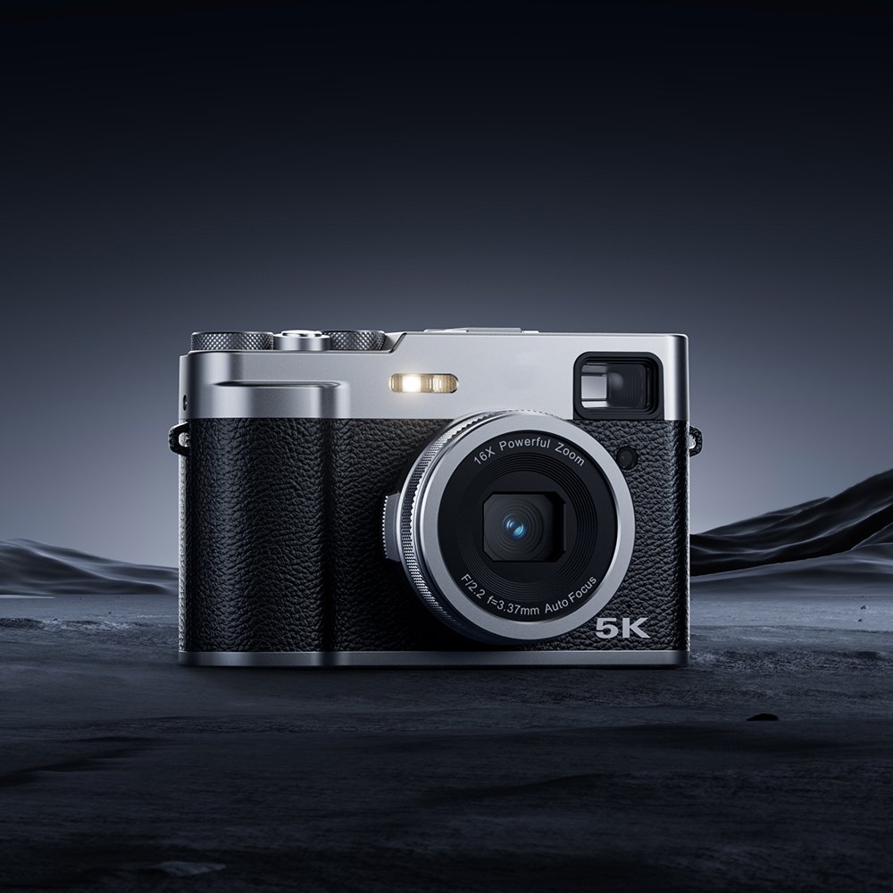 2023 new DSLR digital camera, high-quality 5K 48MP sports DV, supports delayed shooting, equipped with WiFi outdoor camera